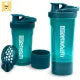 Shaker Bottle - 24 Ounce Protein Shaker Plastic Bottle for Pre & Post workout with Twist and Lock Protein Box Storage